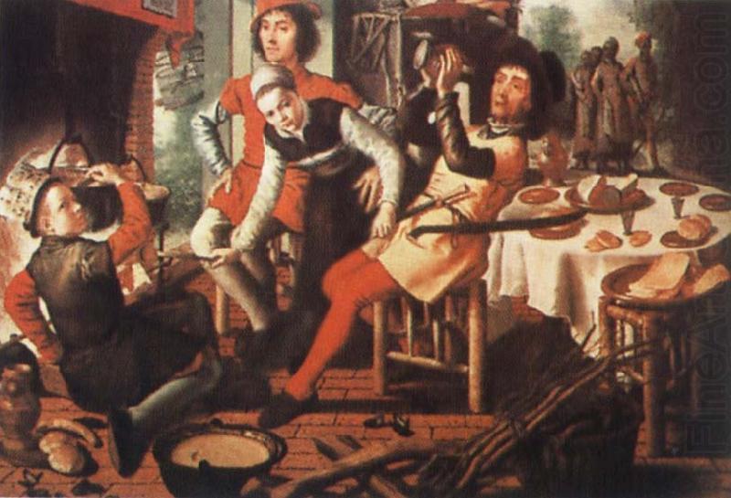 Pieter Aertsen Peasants by the Hearth china oil painting image
